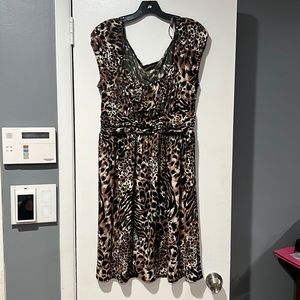 Muse leopard print dress size 14
